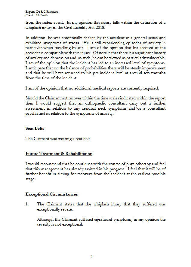 Sample Report page 5